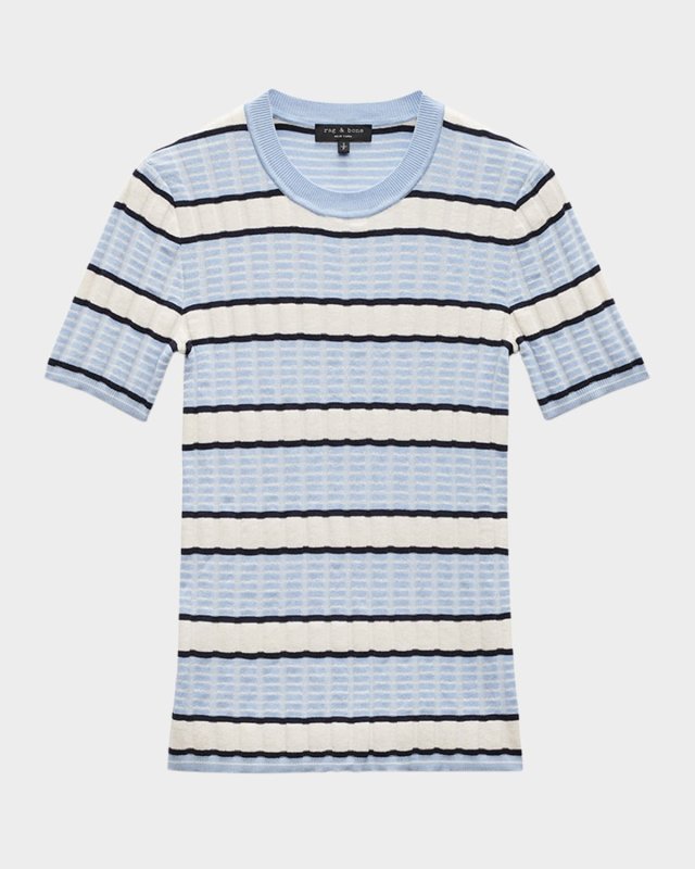Eloise Stripe Short-Sleeve Tee